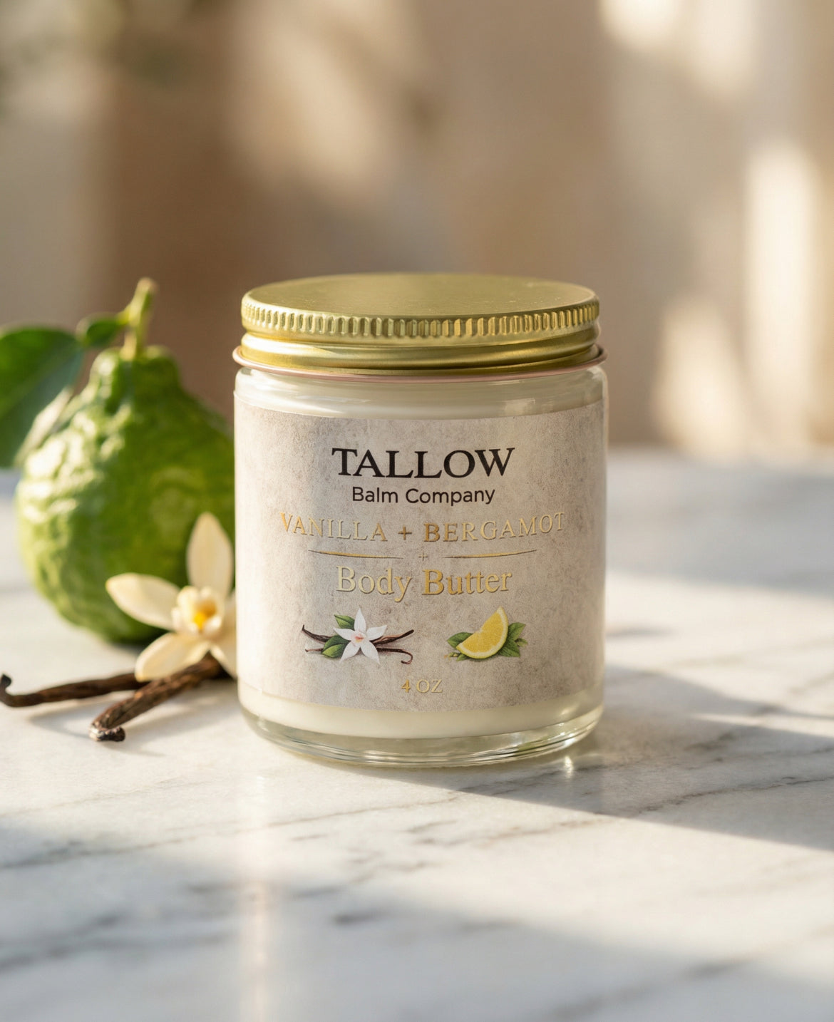 TBC Body Butter                    Vanilla + Bergamot