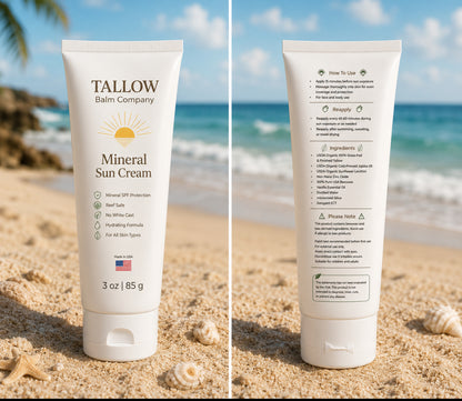Mineral Sun Cream – Now Available!Non-Nano Zinc  No Seed Oils | No White Cast | Reef-Safe